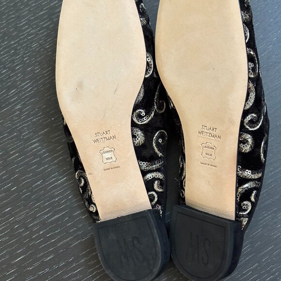 Stuart Weitzman Pipe Mulearky Flat Mule - Picture 8 of 11